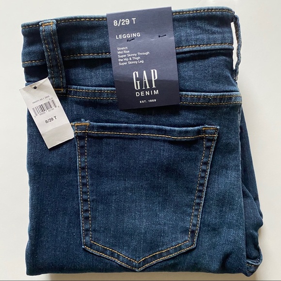 Gap Denim Mid Rise Destructed Legging Jeans - Picture 7 of 7